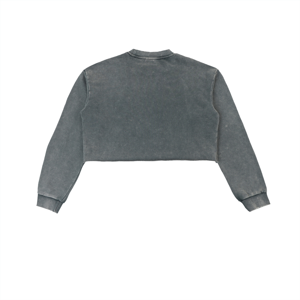 Women's Snow Washed Cropped Sweatshirt