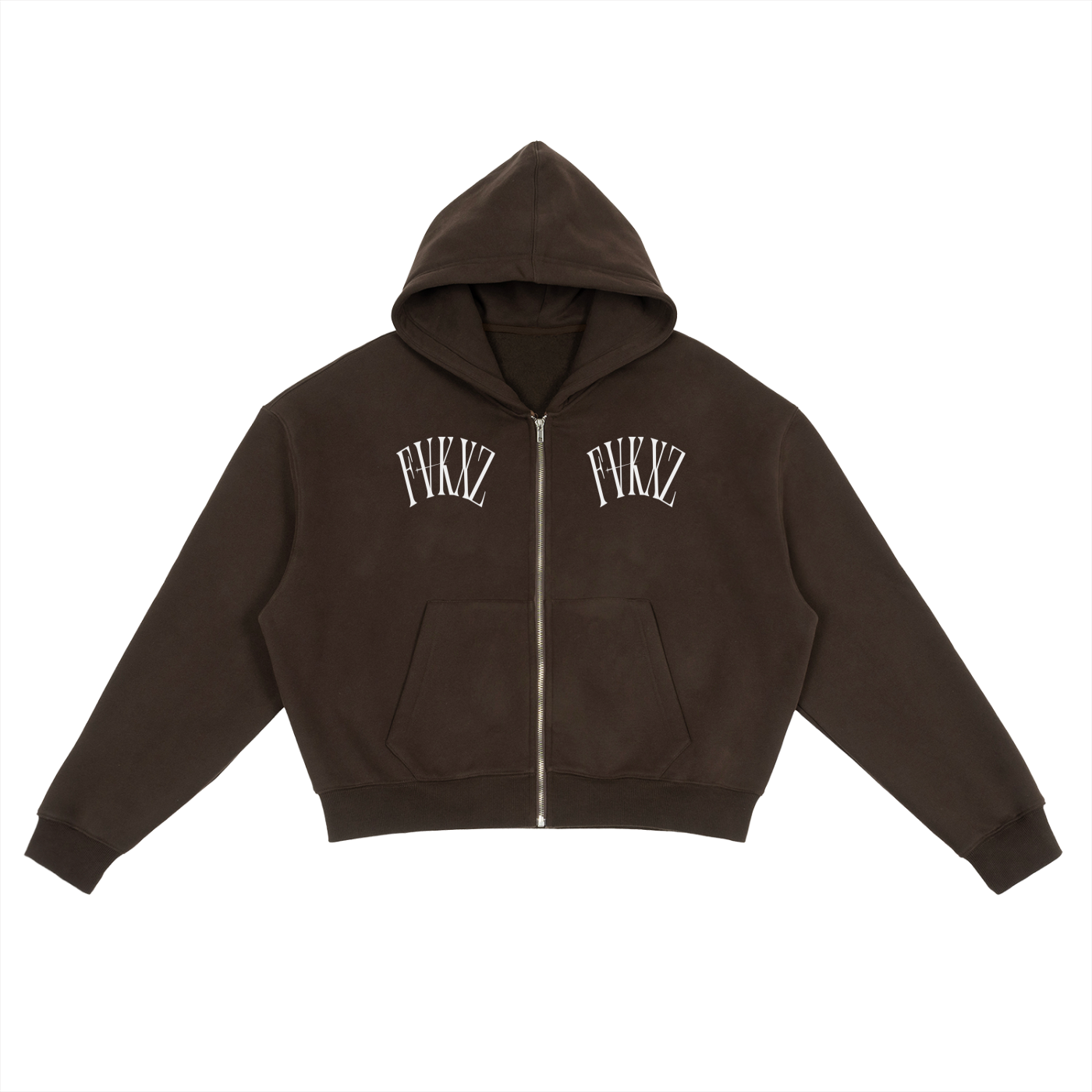 Unisex Fleece Zip-Up Boxy Hoodie