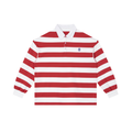 Unisex Color Block Stripe Polo Shirt