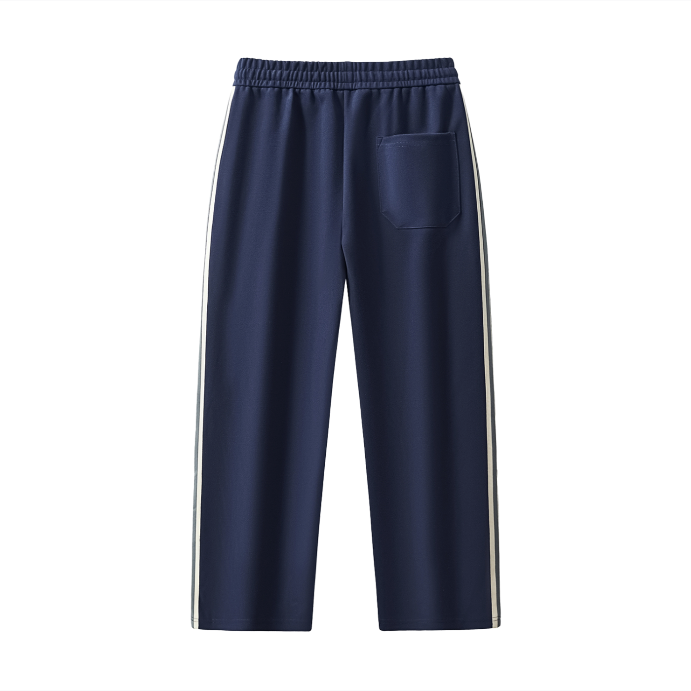 Unisex Contrast Side-Stripe Straight-Leg  Pants