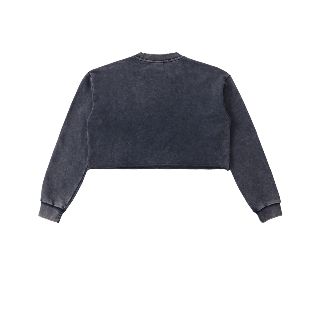 Women's Snow Washed Cropped Sweatshirt