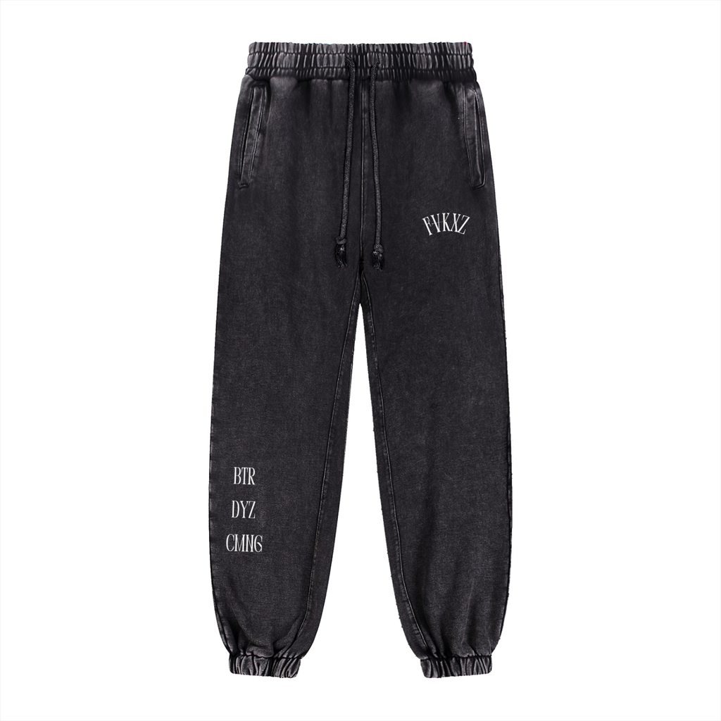 Unisex Snow Wash Jogged Sweatpants