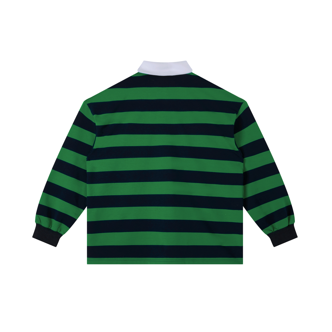 Unisex Color Block Stripe Polo Shirt