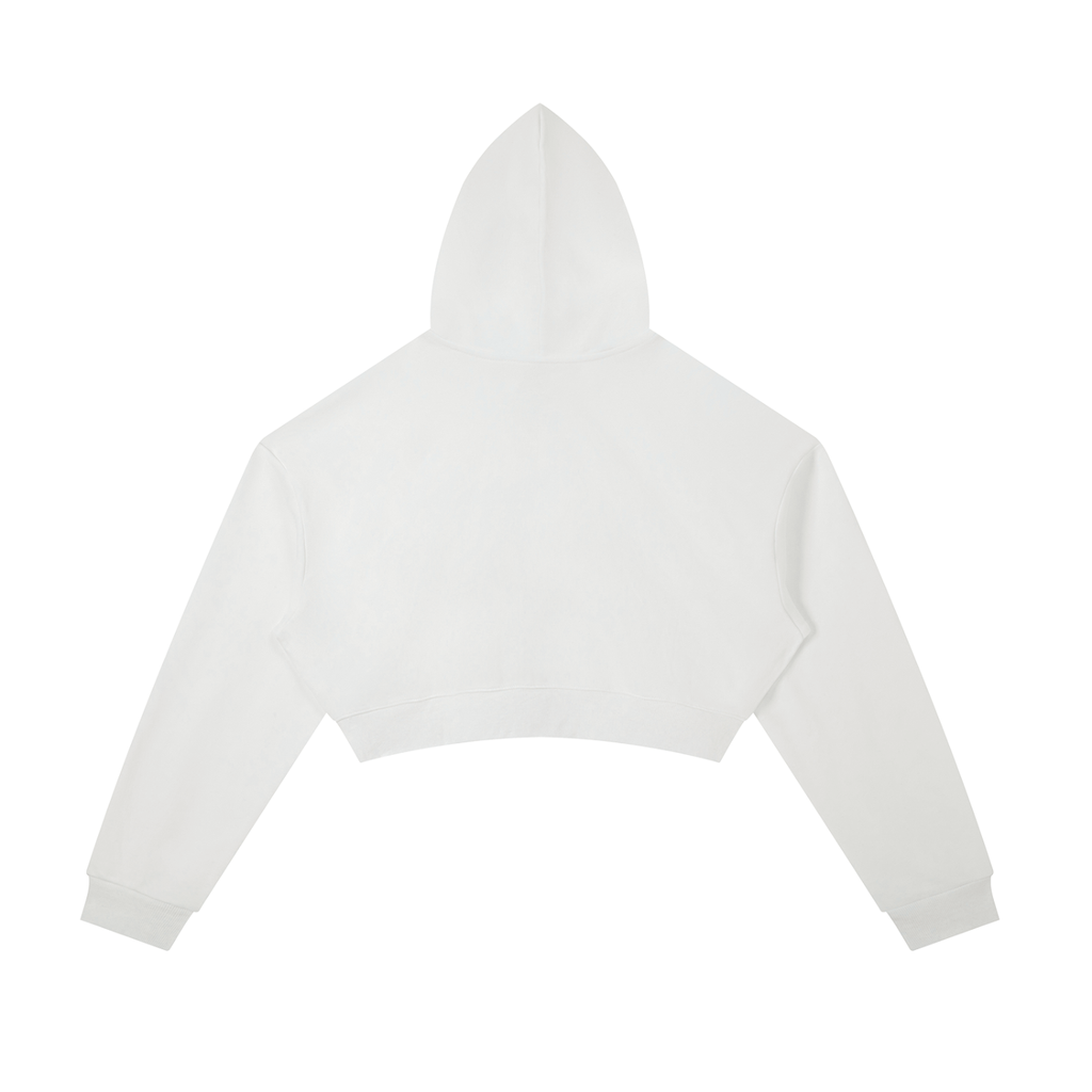 Women's Essential Cropped Zip-Up Hoodie