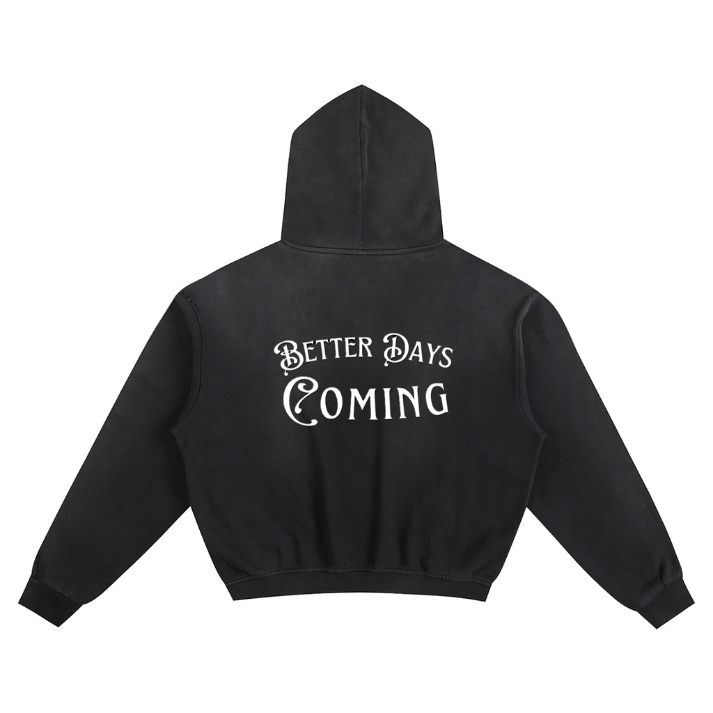 Unisex Sunfade Boxy Hoodie