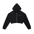 Women's Essential Cropped Zip-Up Hoodie