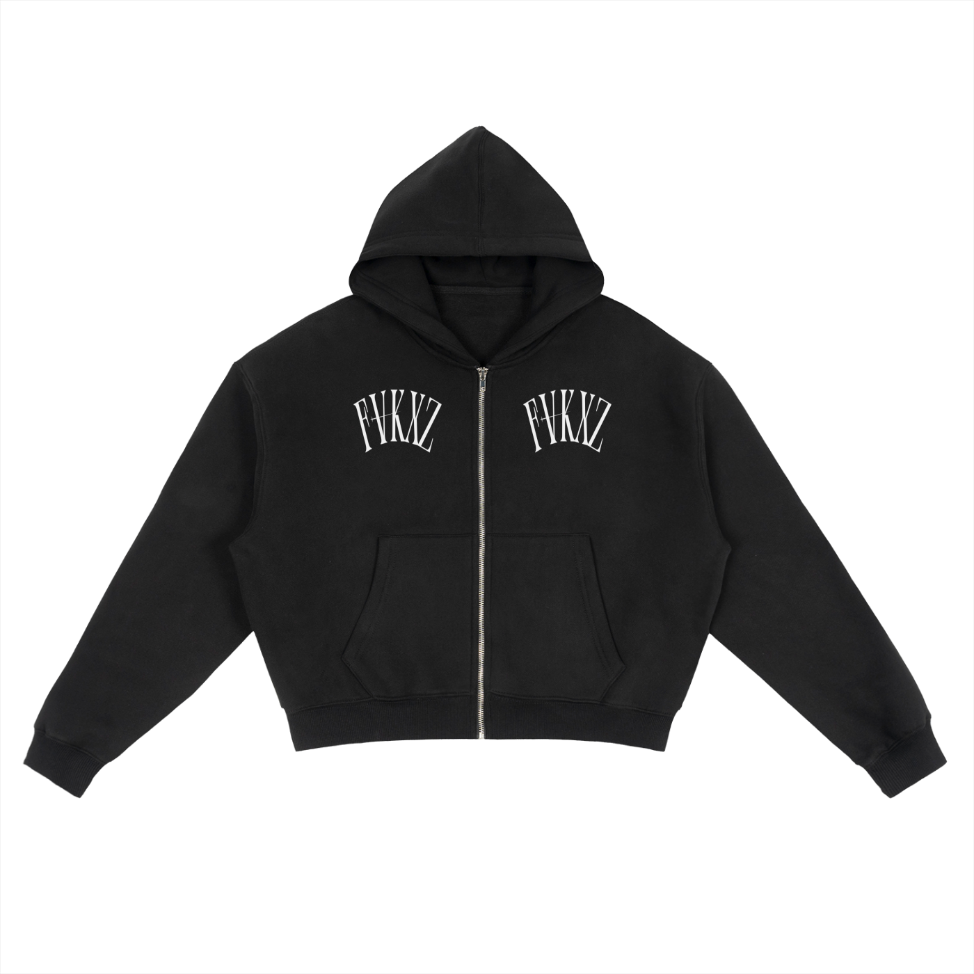 Unisex Fleece Zip-Up Boxy Hoodie