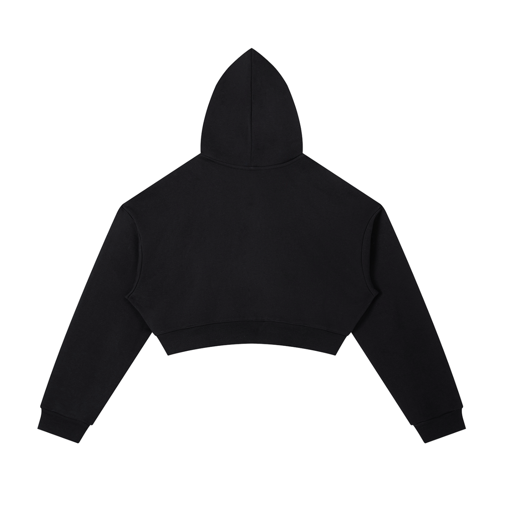 Women's Essential Cropped Zip-Up Hoodie