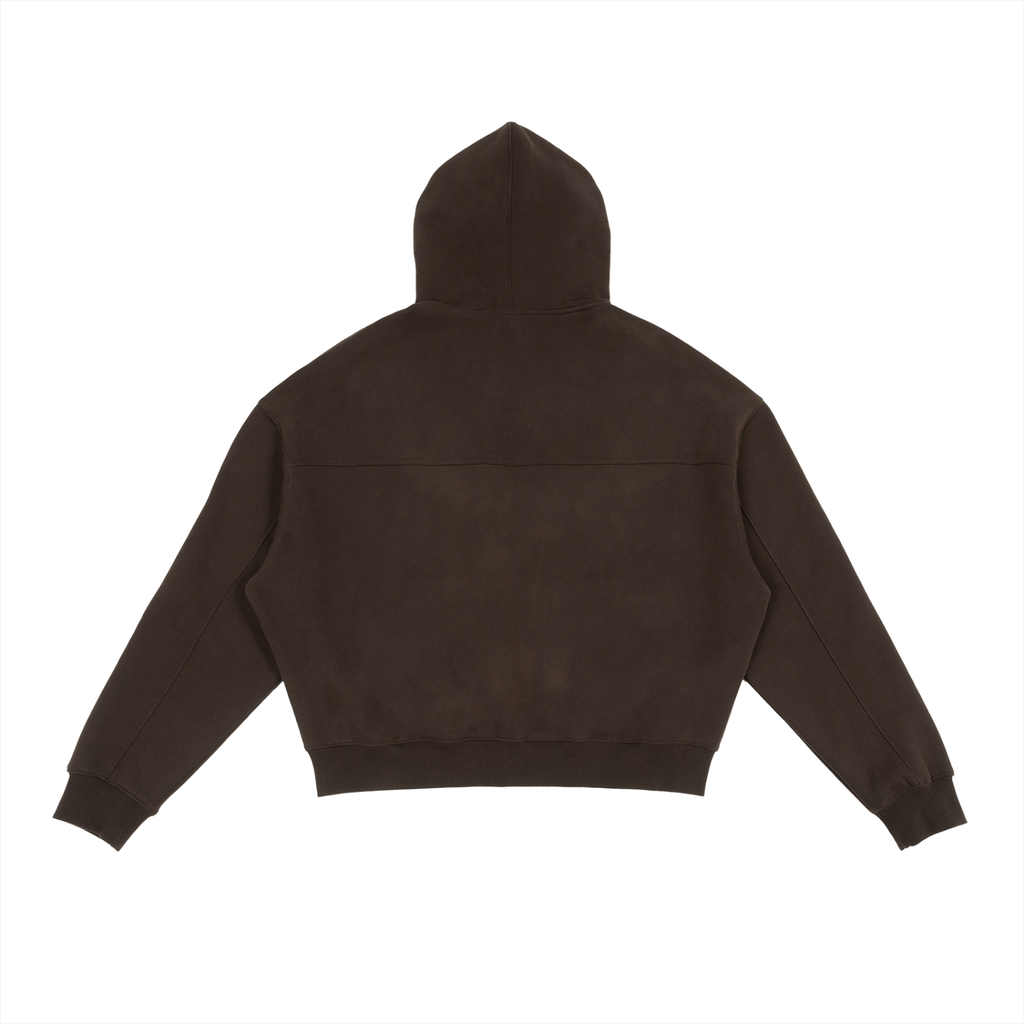 Unisex Fleece Zip-Up Boxy Hoodie