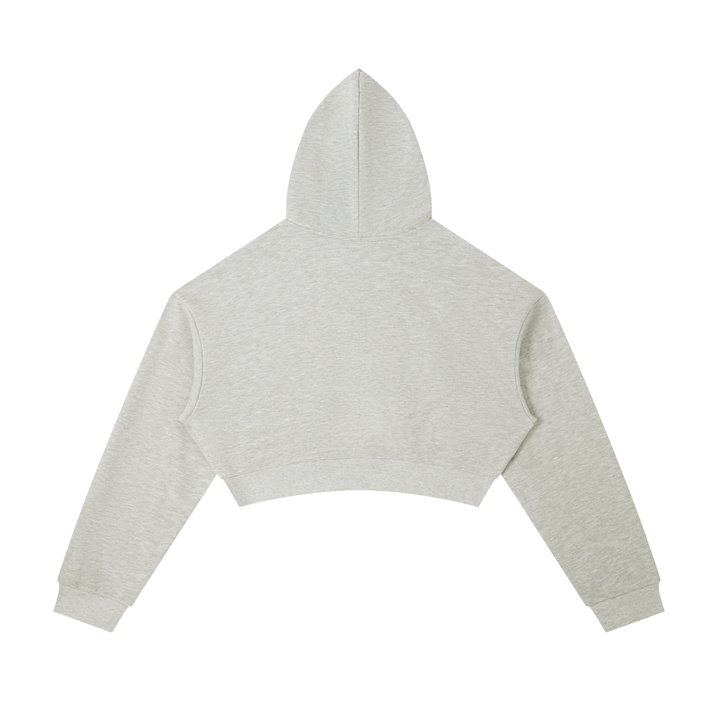 Women's Essential Cropped Zip-Up Hoodie