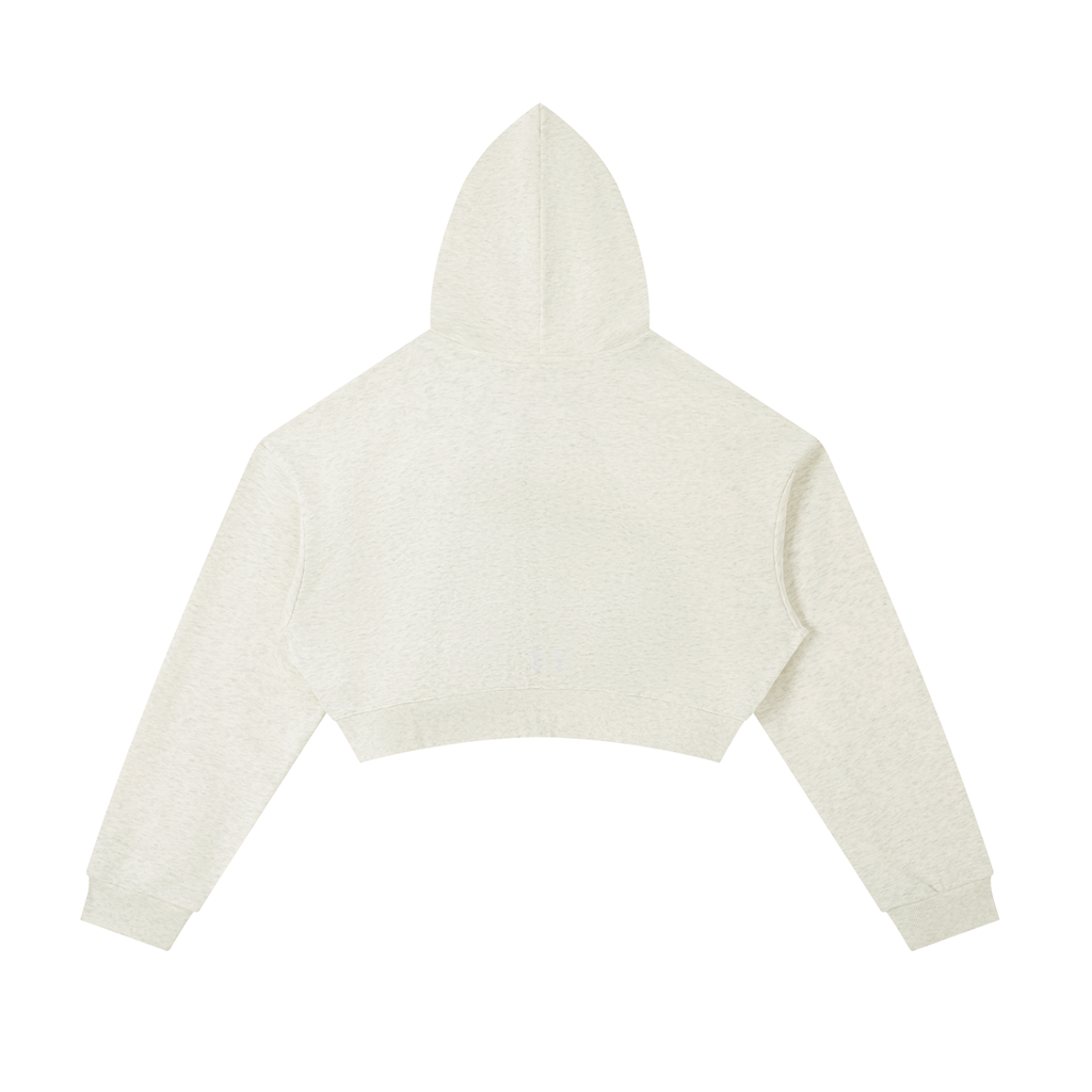 Women's Essential Cropped Zip-Up Hoodie