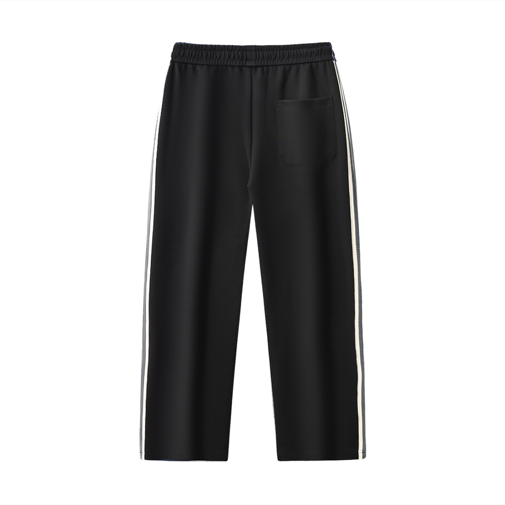 Unisex Contrast Side-Stripe Straight-Leg  Pants
