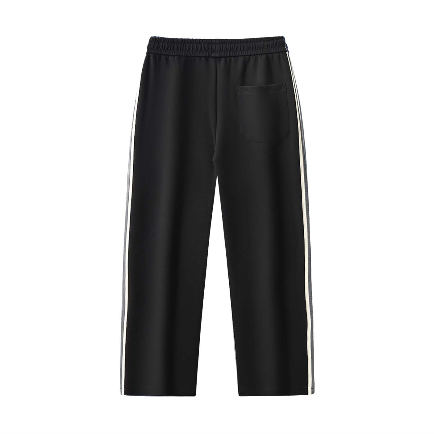 Unisex Contrast Side-Stripe Straight-Leg  Pants