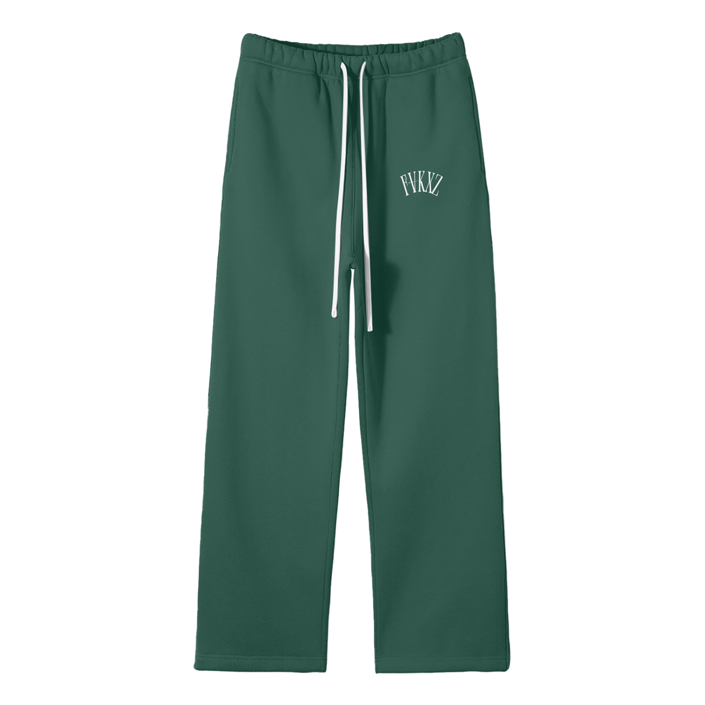 Unisex Solid Color Fleece Straight Leg Pants