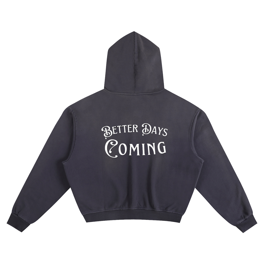 Unisex Sunfade Boxy Hoodie