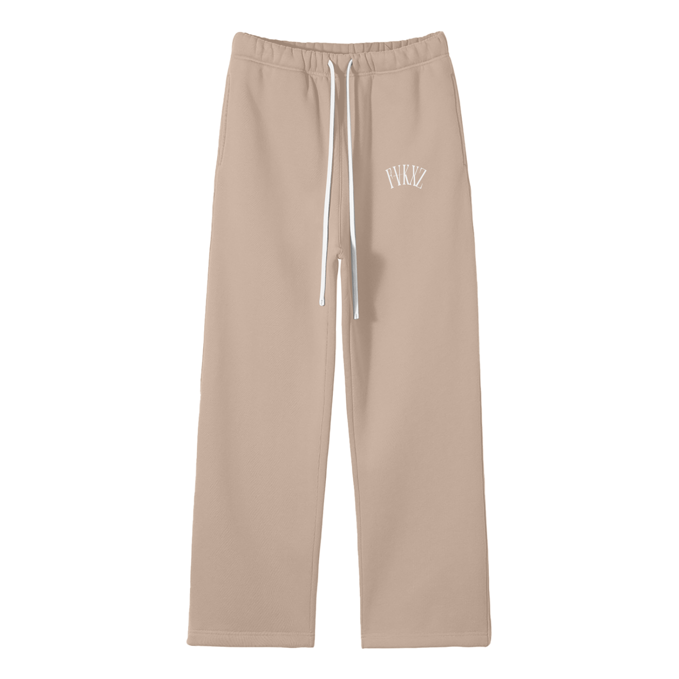 Unisex Solid Color Fleece Straight Leg Pants